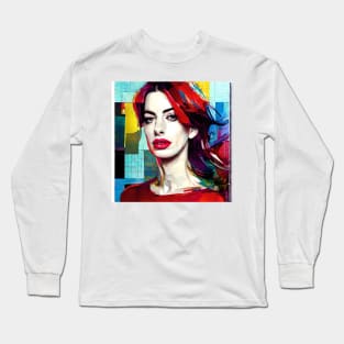 Portrait of Anne with red hair Long Sleeve T-Shirt